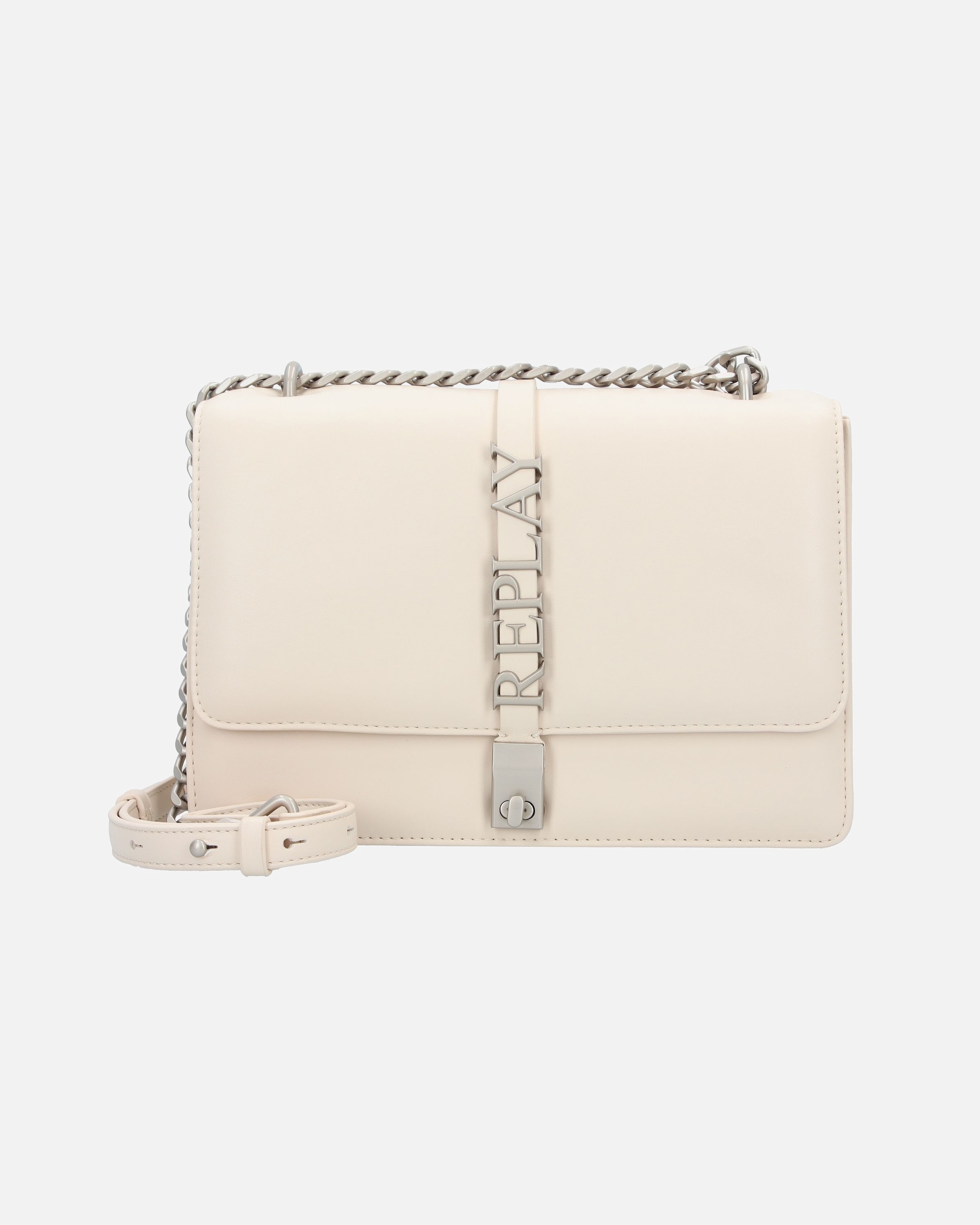 Handtasche für Weiblich Replay Umhängetasche dirty white