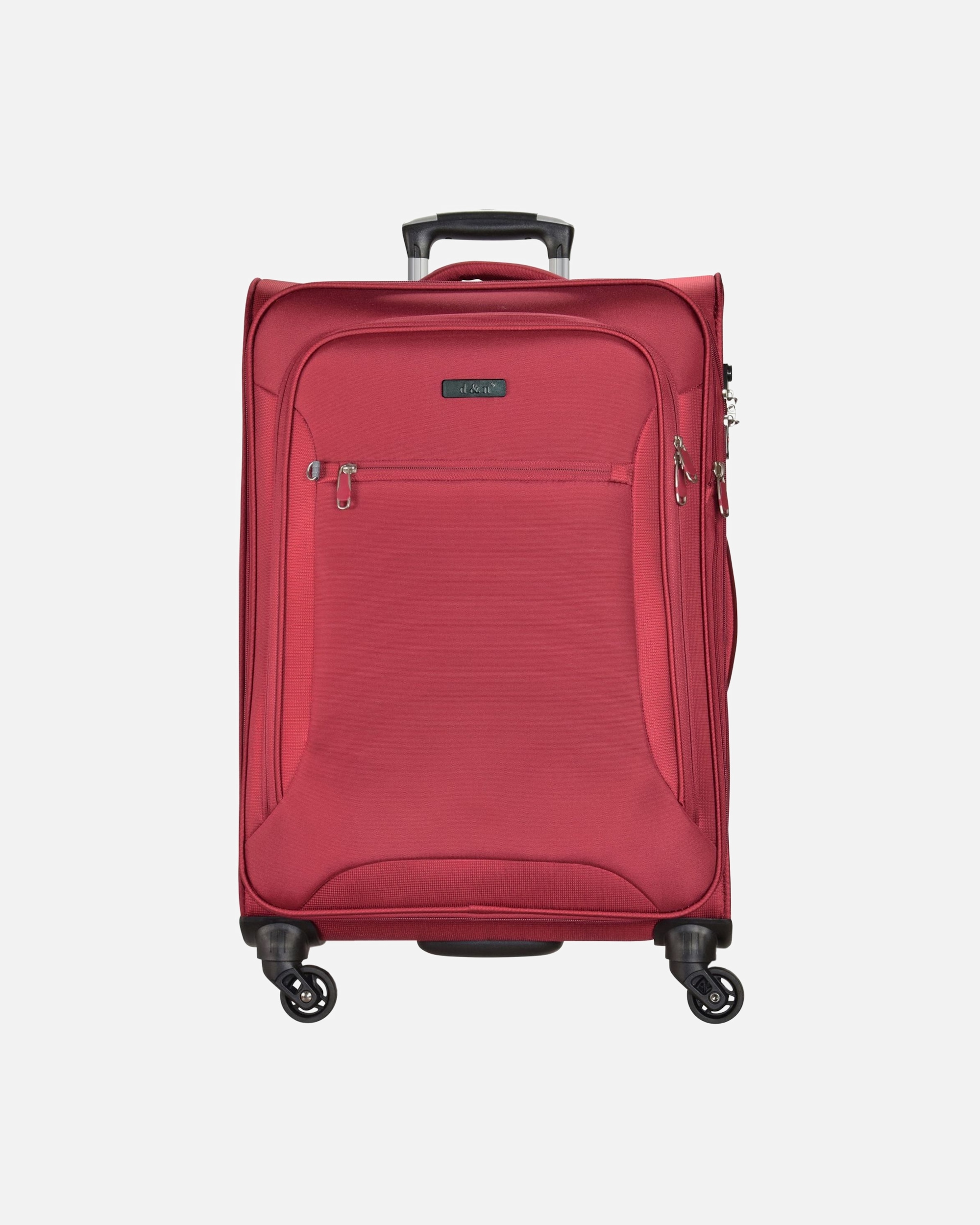 Trolley für Männlich d & n Travel Line 6400 4-Rollen Trolley 78 cm bordeaux