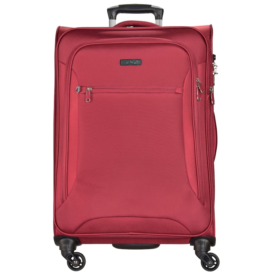 d & n Travel Line 6400 4-Rollen Trolley 78 cm bordeaux Rot Herren