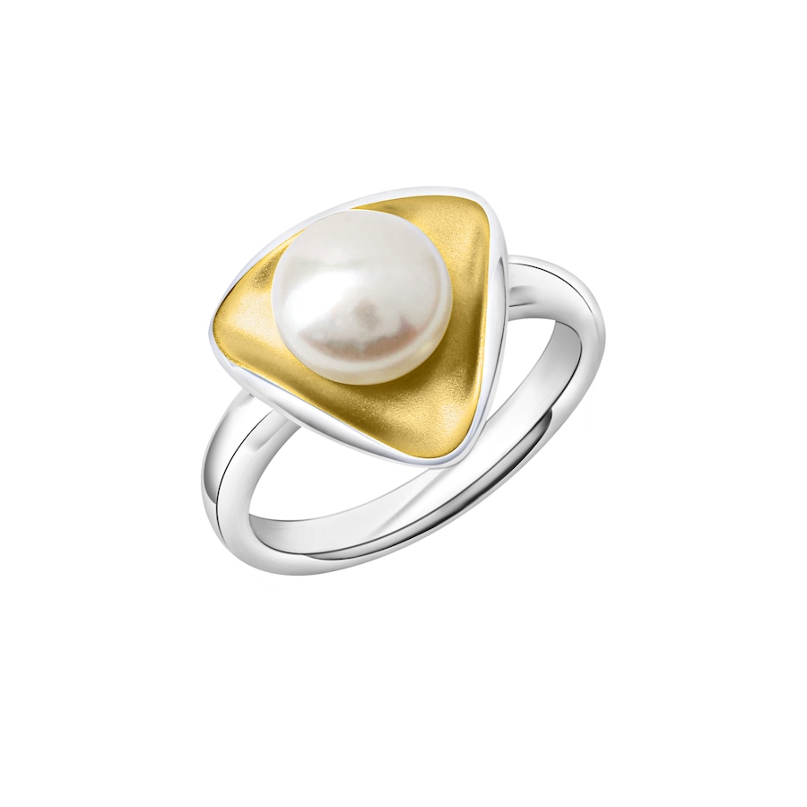 Celesta Ring 925 Silber Süßwasserzuchtperle 925/- Sterling ohne 056 (17,8) Weiss Damen