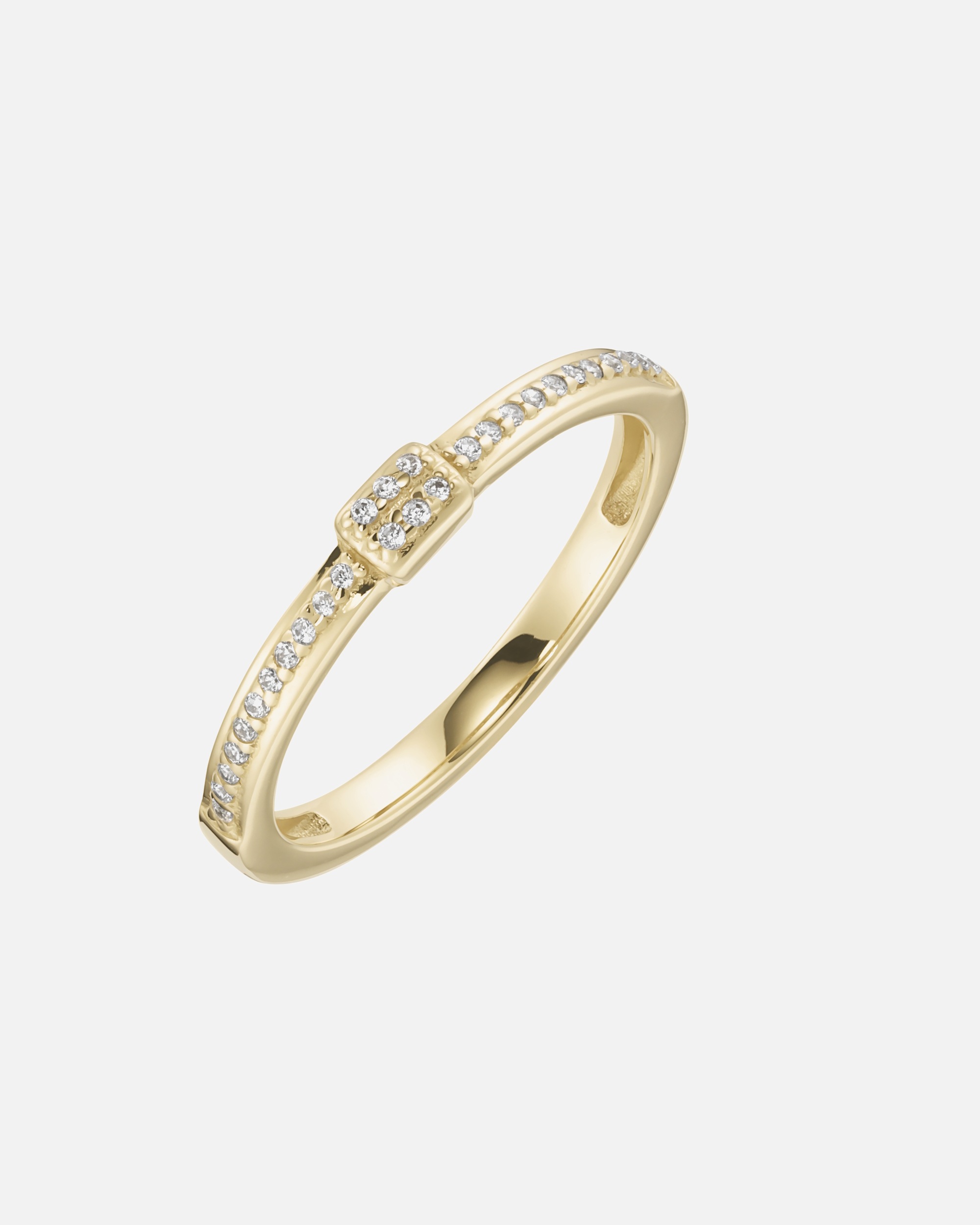 Ring für Unisex Luigi Merano Ring mit Zirkonia, Gold 375 58