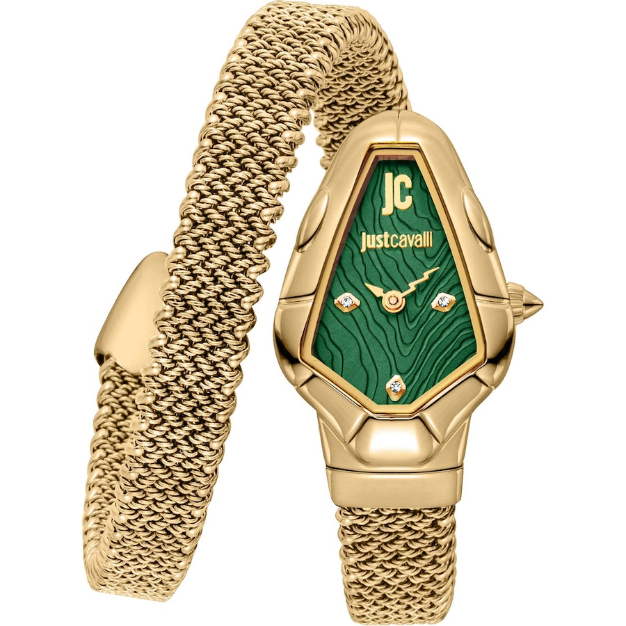 Roberto Cavalli Damenuhr Edelstahl Damen