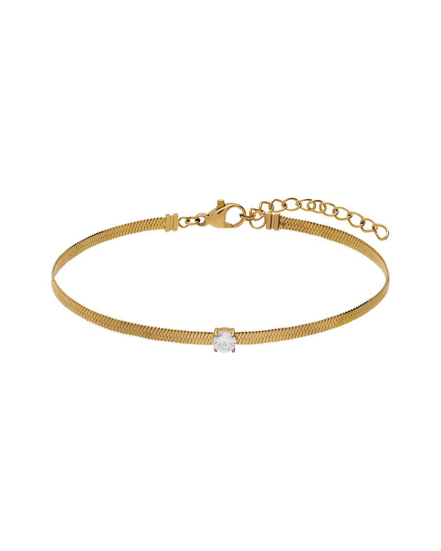 Lucardi Armband - Stahl Gold Damen