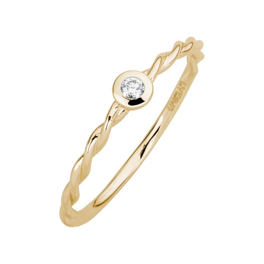 Lyomi Ring 585/- Gold Diamant Lab Grown weiß 0,04ct. 050 (15,9) Damen