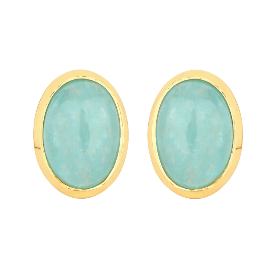 Rafaela Donata Ohrringe Sterling Silber Labradorit in Gelbgold Turquoise Damen