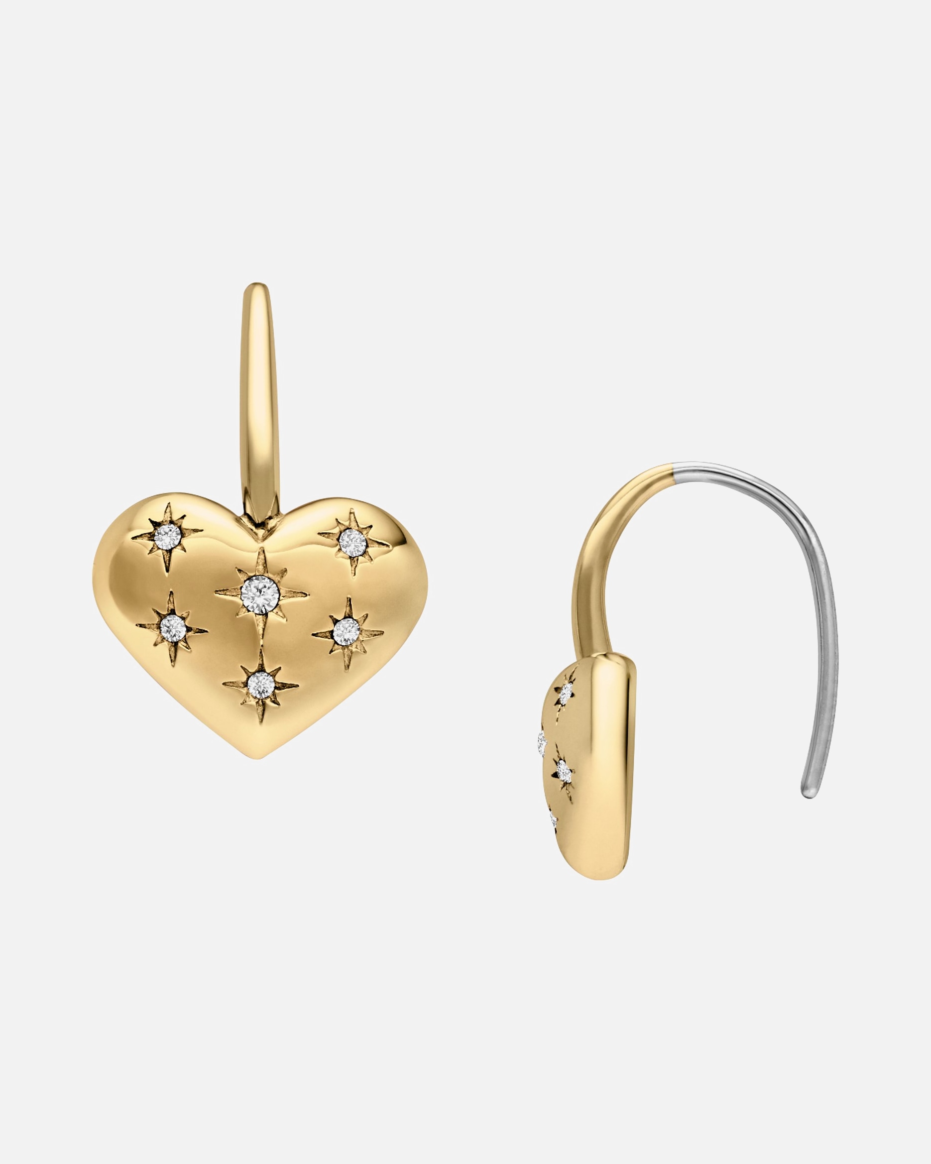 Ohrringe für Weiblich Fossil Ohrhänger Edelstahl One Size