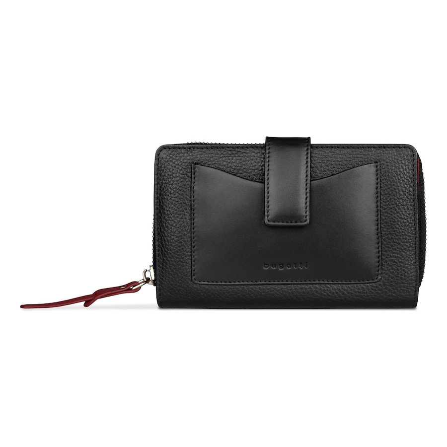Bugatti Viola Damengeldbörse schwarz-rot Schwarz Damen