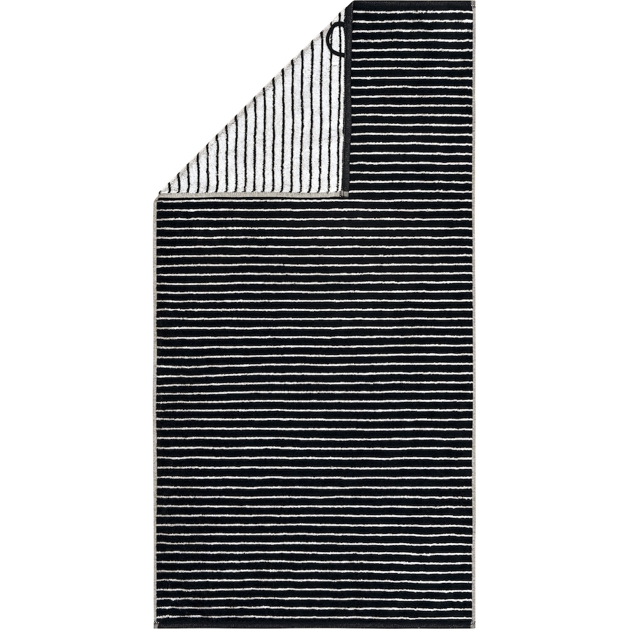 Cawö Handtücher Black&White Ringel 6280 schwarz/weiß - 96 Duschtuch 80x150 cm