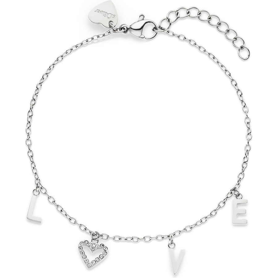 s.Oliver Armband Edelstahl silber Damen