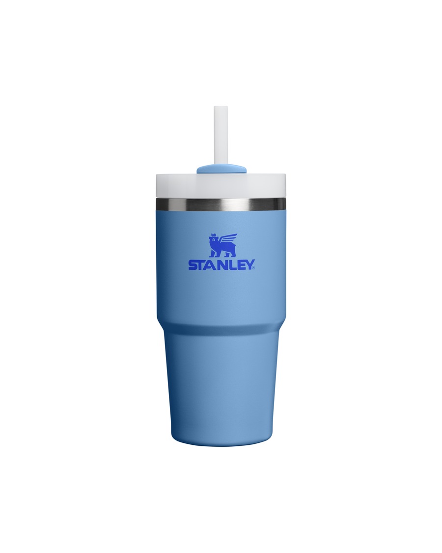Stanley 1913 Thermobecher - 0,59L THE QUENCHER H2.0 FLOWSTATE TUMBLER Blue Sky Grau