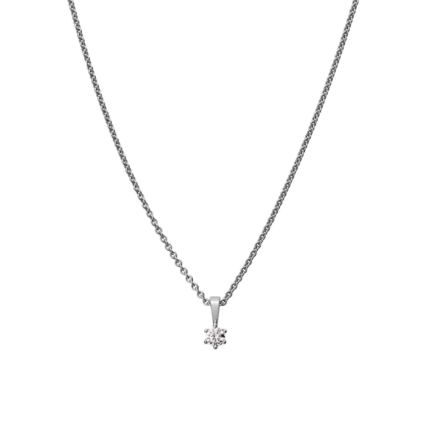 Lyomi Anhänger mit Kette 585/- Gold Diamant Lab Grown weiß 0,10ct. Damen