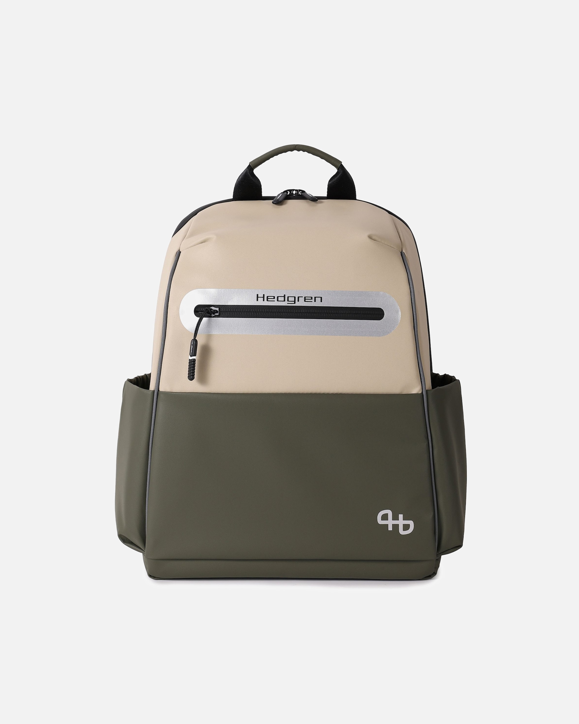 Rucksack für Männlich Hedgren Commute Bike Fahrradrucksack beige-olive