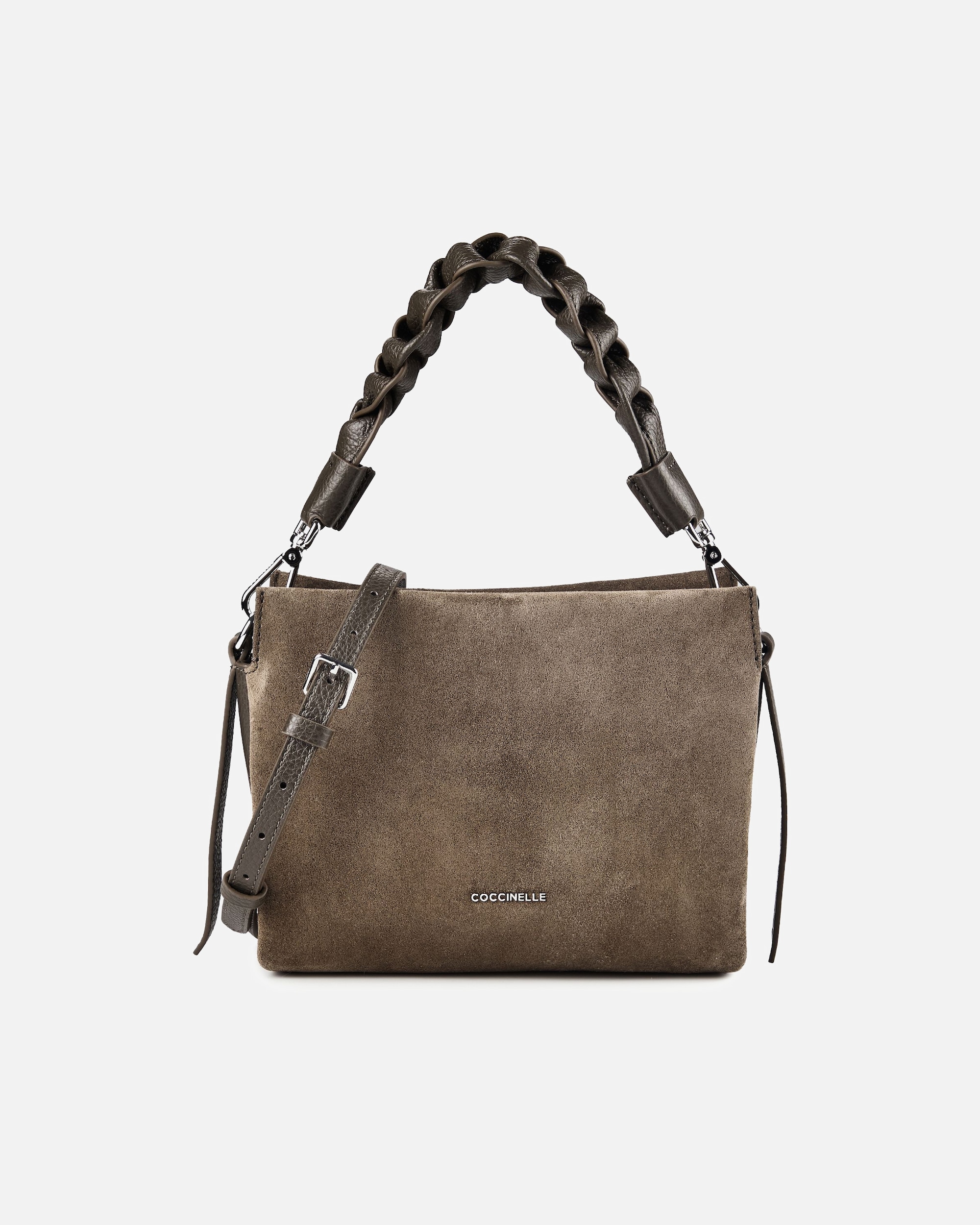 Clutch für Weiblich Coccinelle Boheme Henkeltasche fango-fango