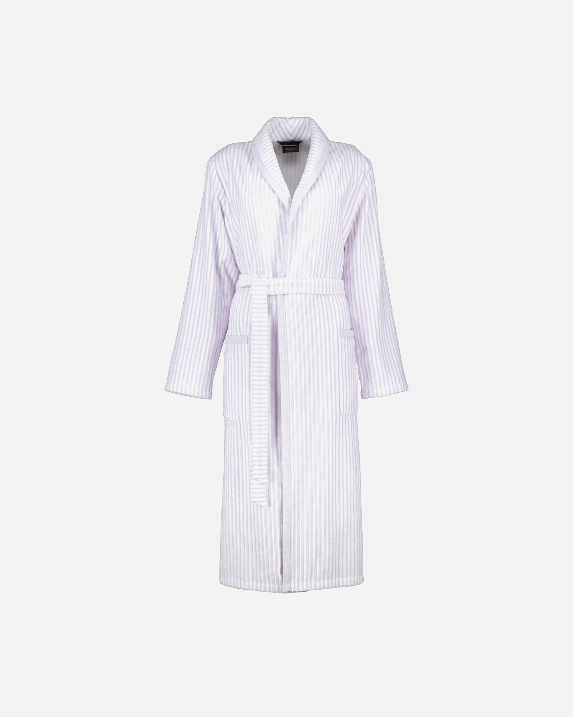 Bademantel für Weiblich Cawö Cawö Bademäntel Damen Schalkragen 3423 flieder - 86 XL