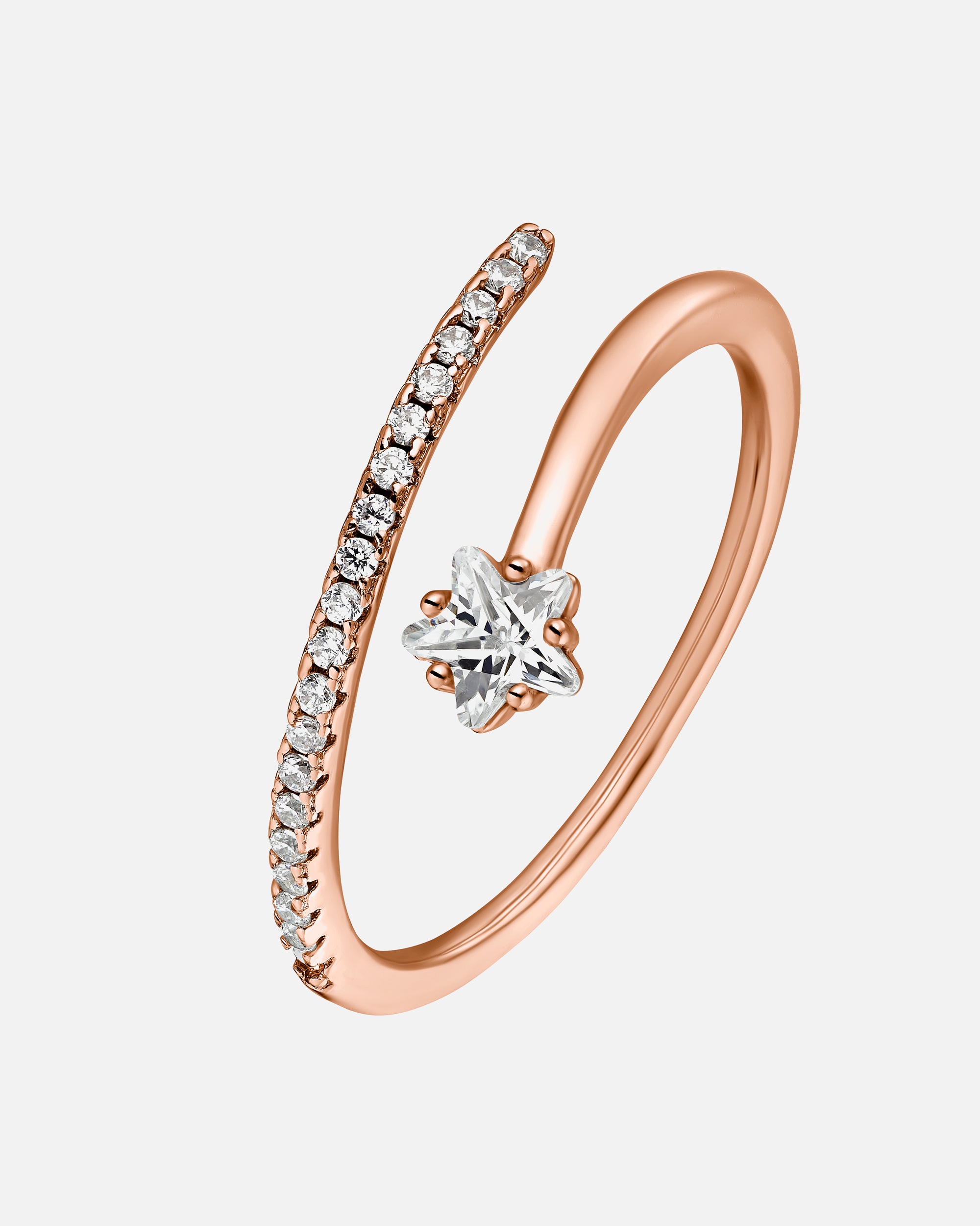 Ring für Weiblich Heideman Damenring Jella rosegoldfarben 58 (18.5)