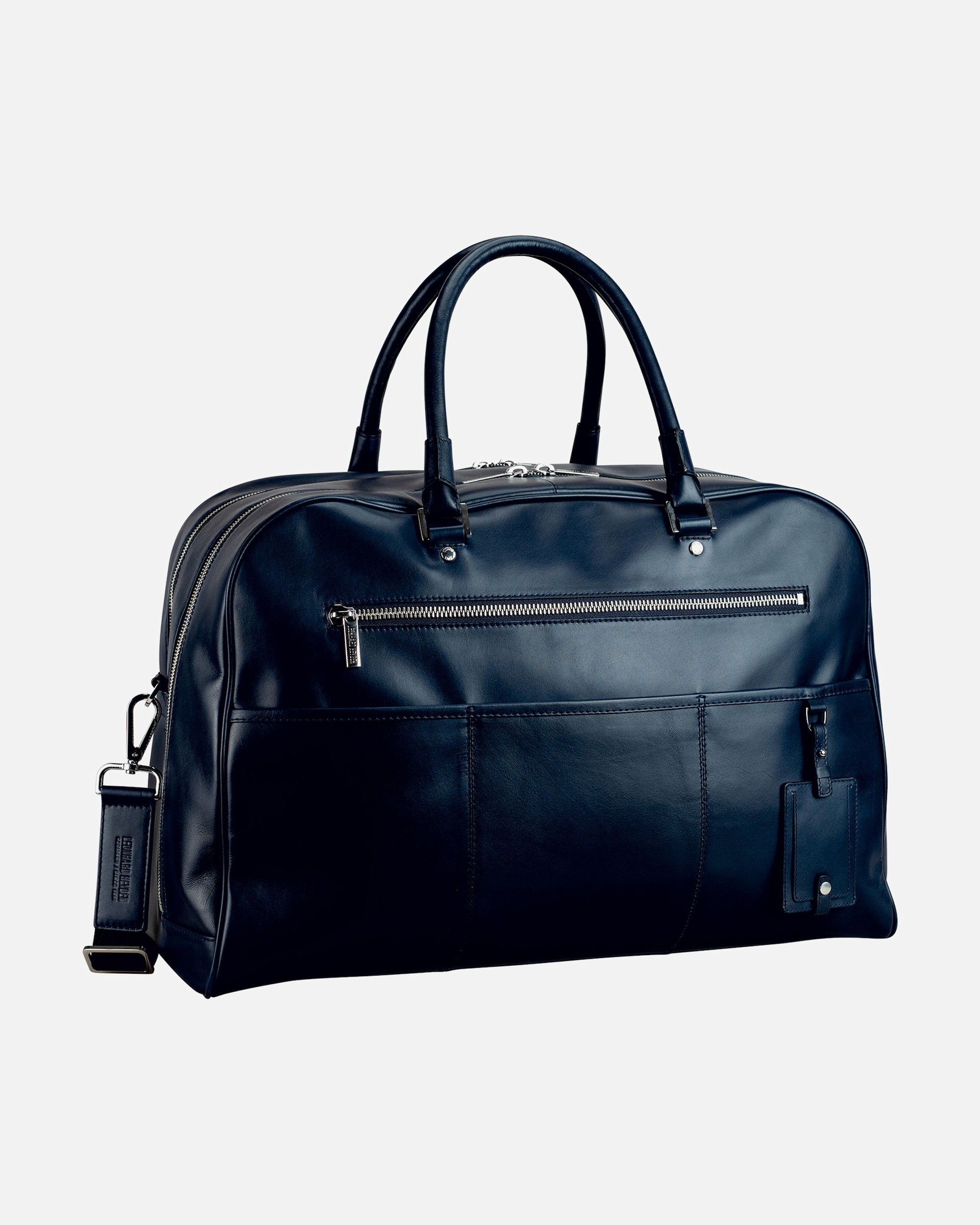 Handgepäckkoffer für Männlich Leonhard Heyden Montreal Weekender Reisetasche Leder 52 cm navy