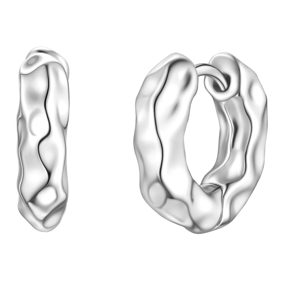 Yokoamii Creolen aus Messing in silber 16,4 mm Damen