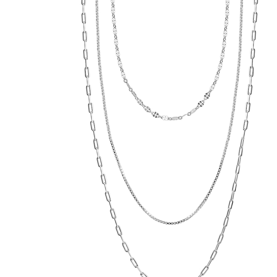 Celesta Collier 925 Silber rhodiniert 925/- Sterling 43cm Damen