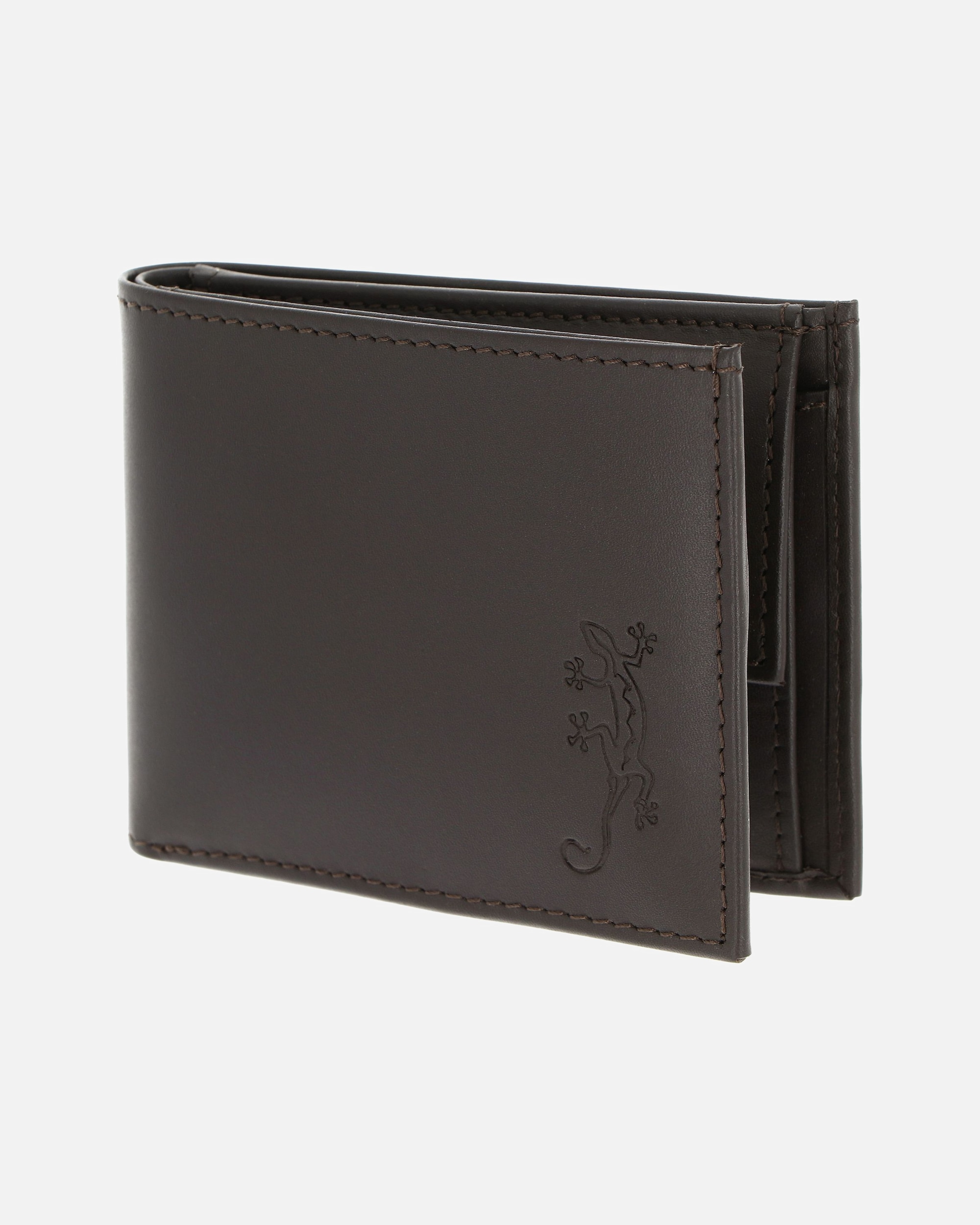 Portemonnaie für Männlich oxmox Leather Herrengeldbörse braun-lizard
