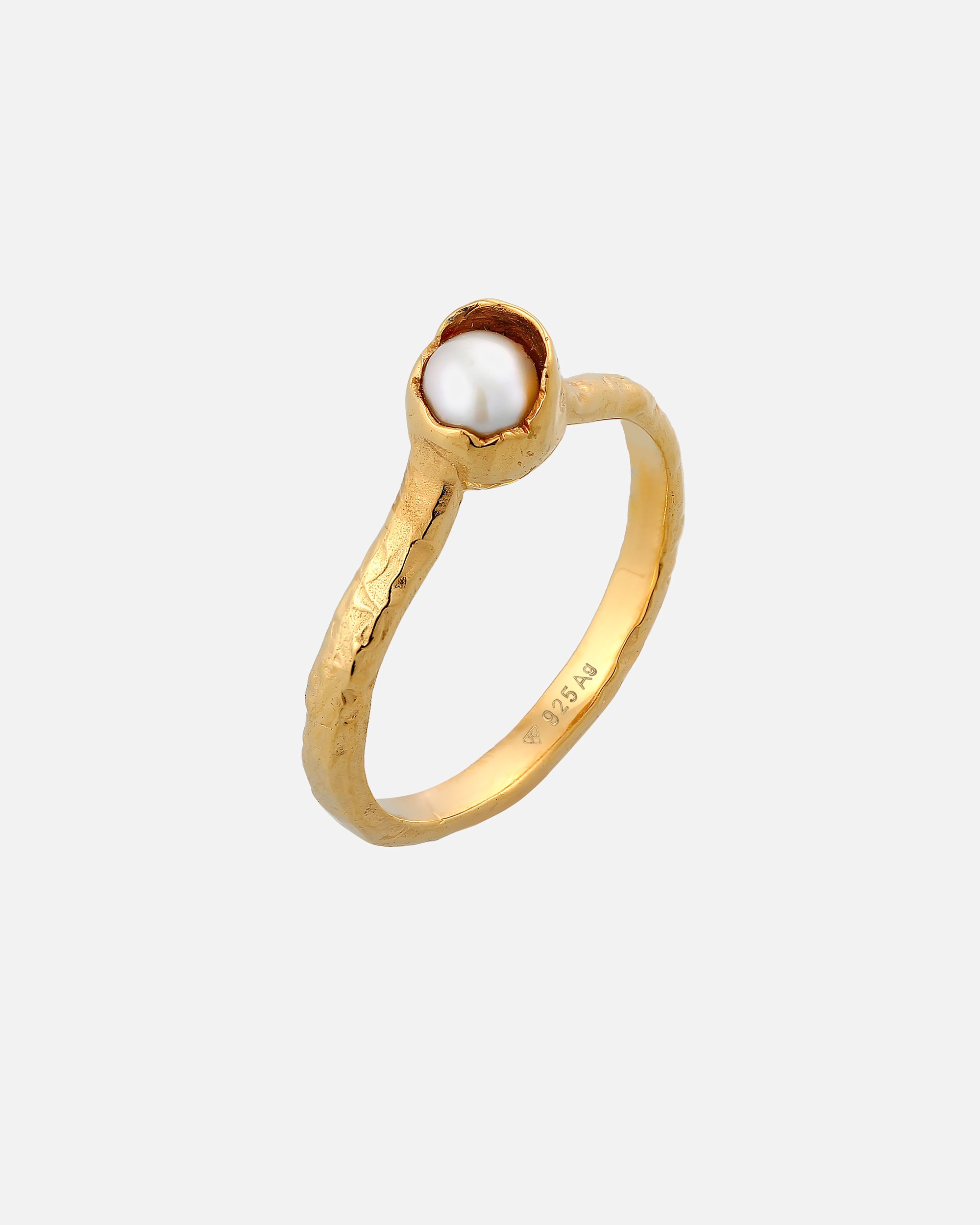 Ring für Weiblich Haze & Glory Default Brand Line Stapelring Süsswasserperle - Mutiara 925 Silber 52