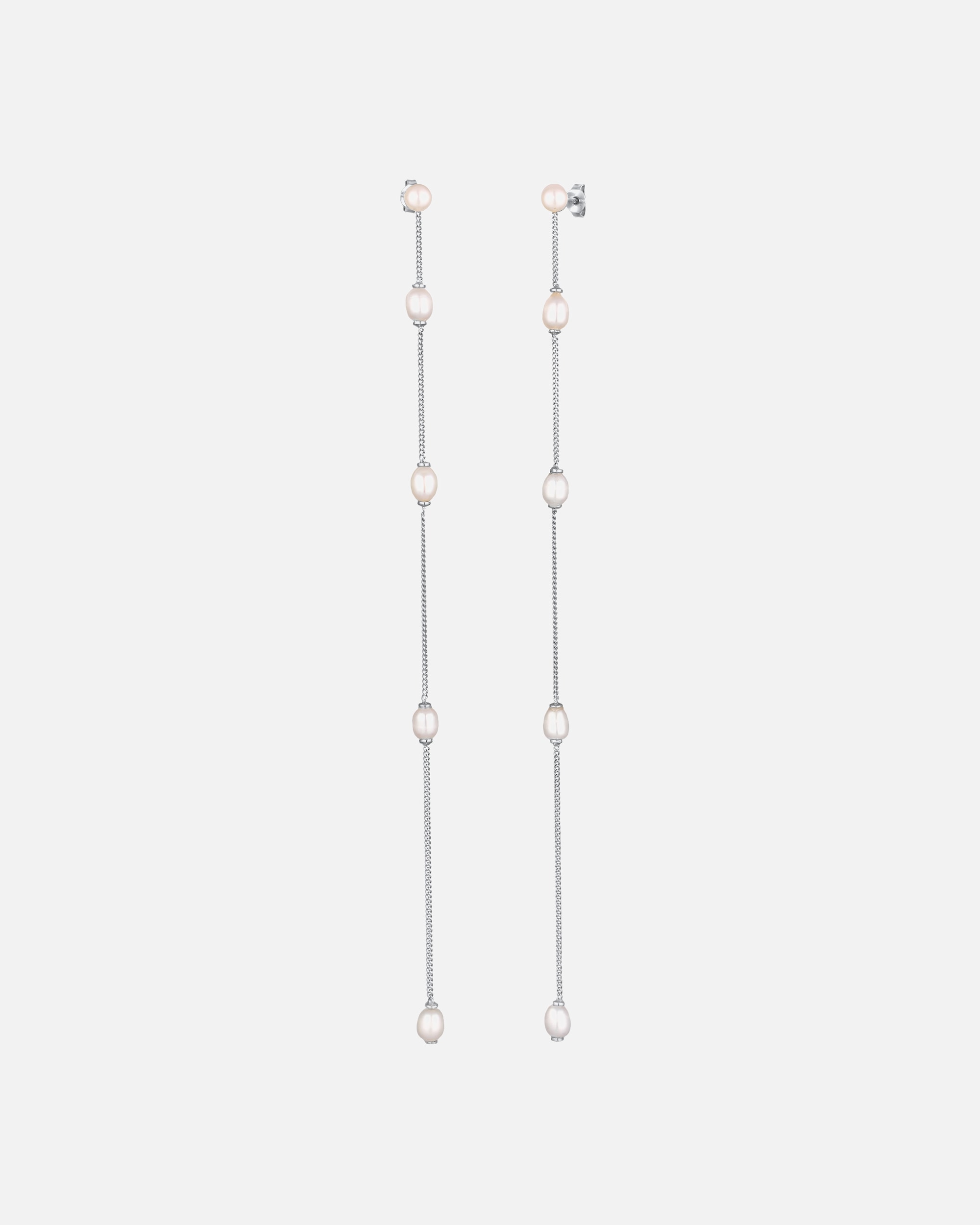 Ohrringe für Weiblich Elli PREMIUM Ohrhänger Süßwasserzuchtperlen Weiß 925 Sterling Silber silberfarben