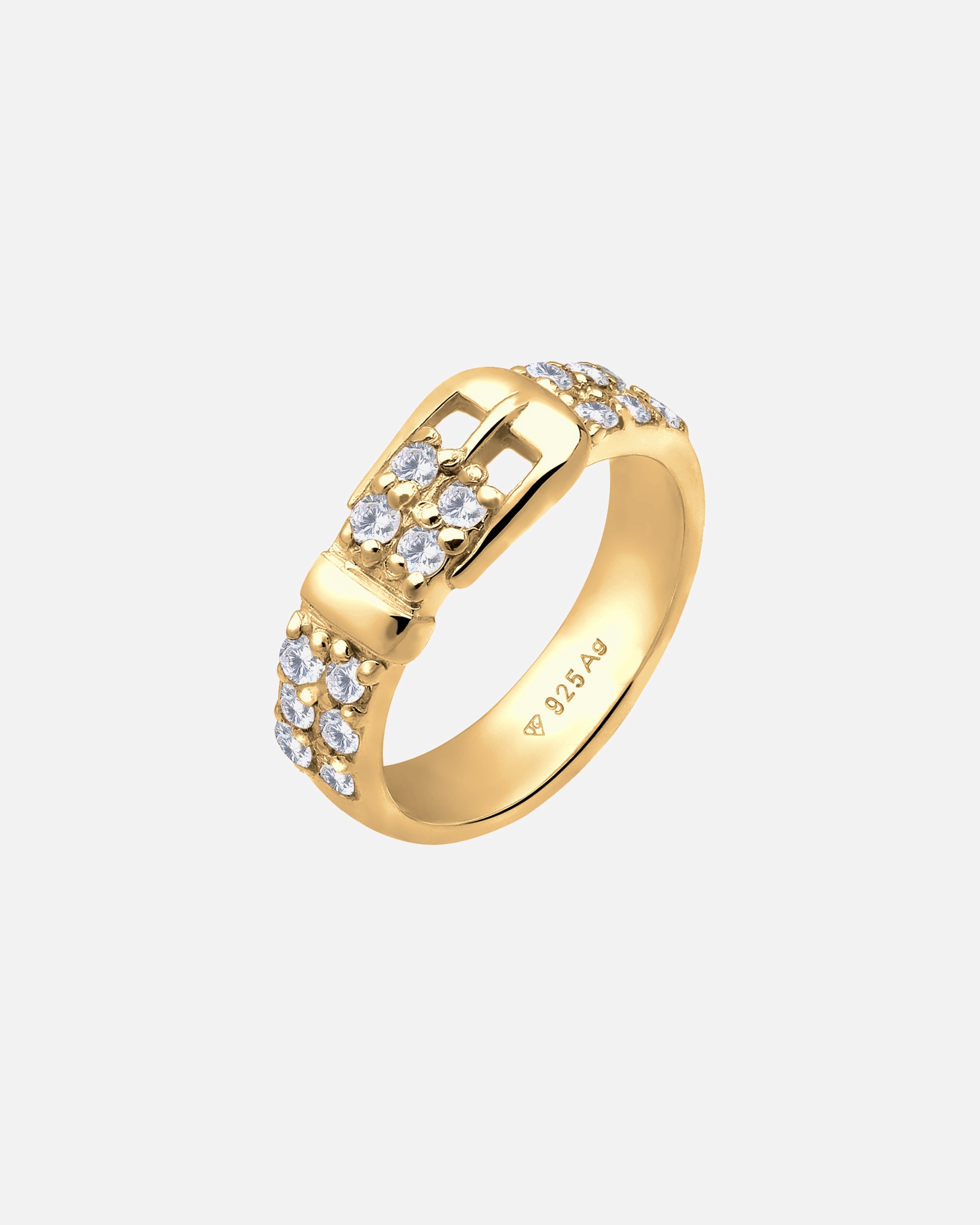 Ring für Weiblich Elli Ring Gürtel 925 Silber, mit Kristallen von Swarovski® 52
