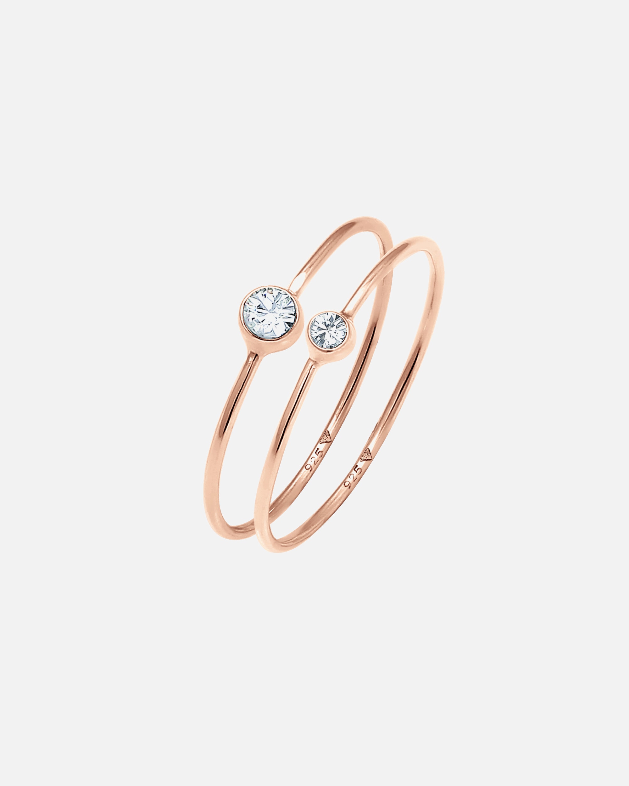 Ring für Weiblich Elli Set 925 Silber, mit Kristallen von Swarovski® 48