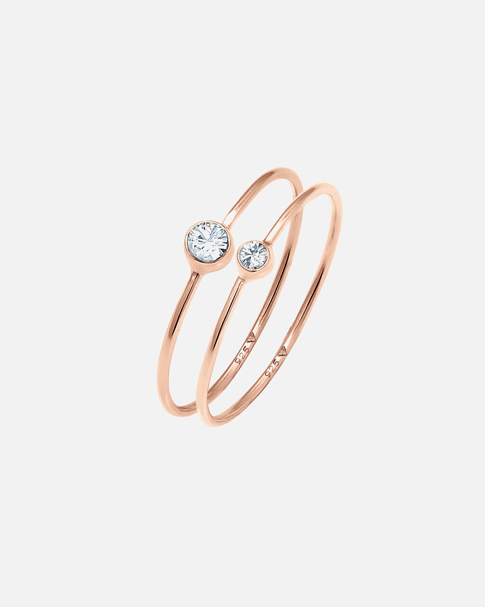 Ring für Weiblich Elli Set 925 Silber, mit Kristallen von Swarovski® 58