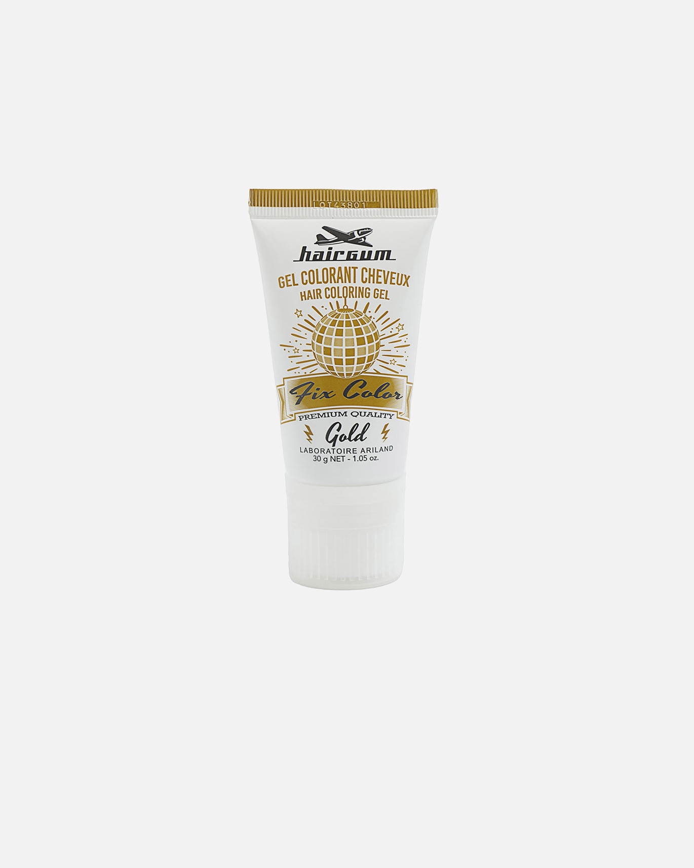 Haargel für Unisex Hairgum FIX COLOR Gel-Farbstoff Gold