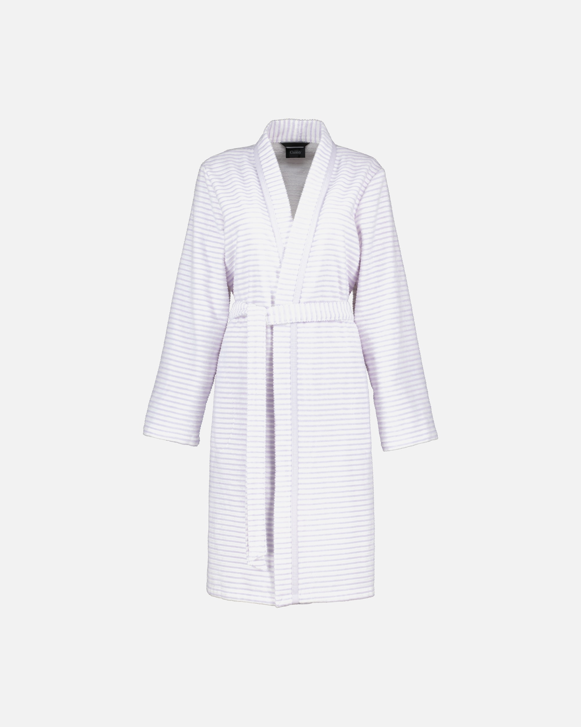 Bademantel für Weiblich Cawö Cawö Bademäntel Damen Kimono Struktur 1214 flieder - 86 M