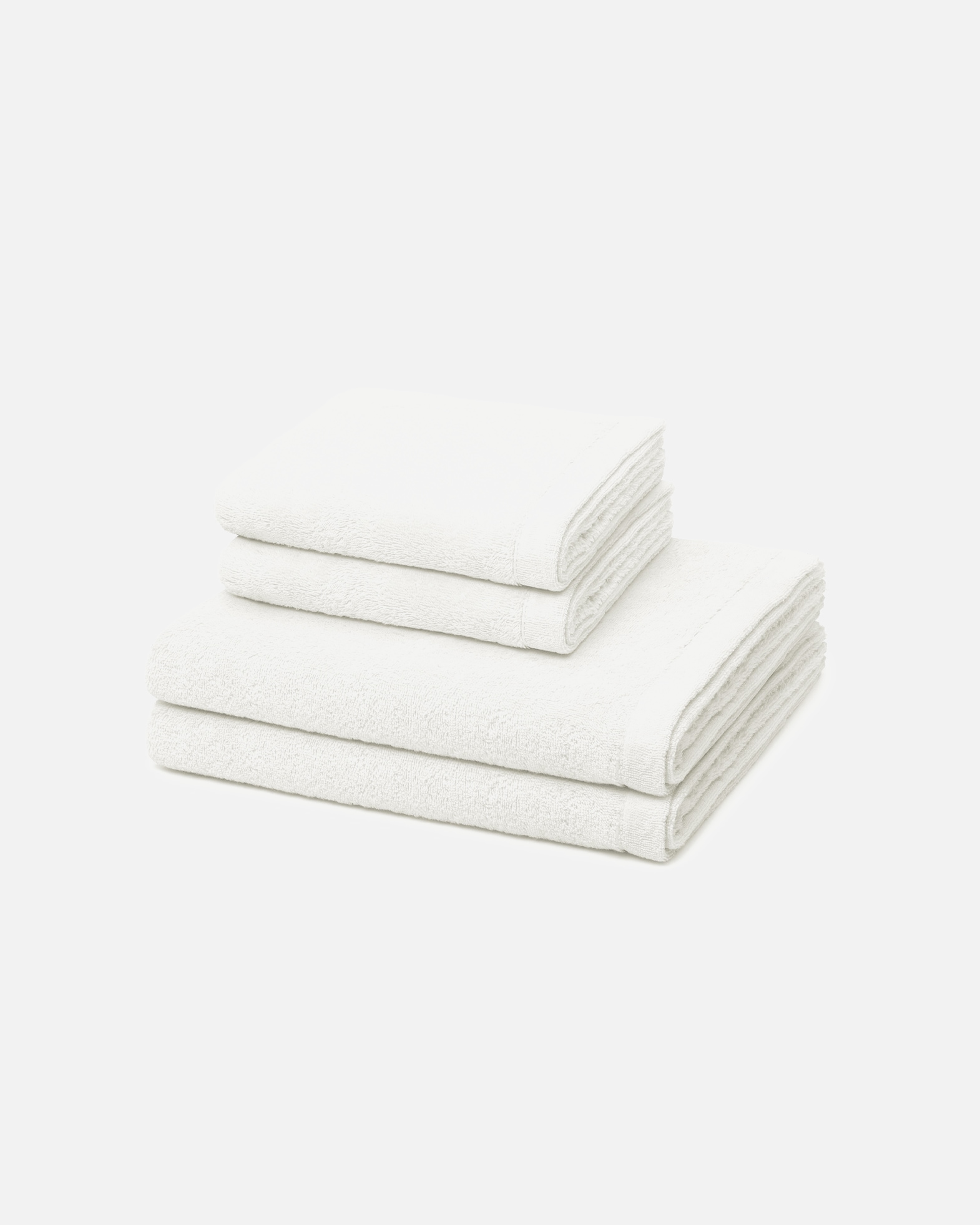 Handtuch für Unisex Cawö Handtuch-Set Lifestyle (4-teilig) Weiß