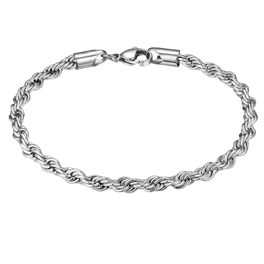 True Rebels Armband aus Edelstahl in Silber 19 cm Herren