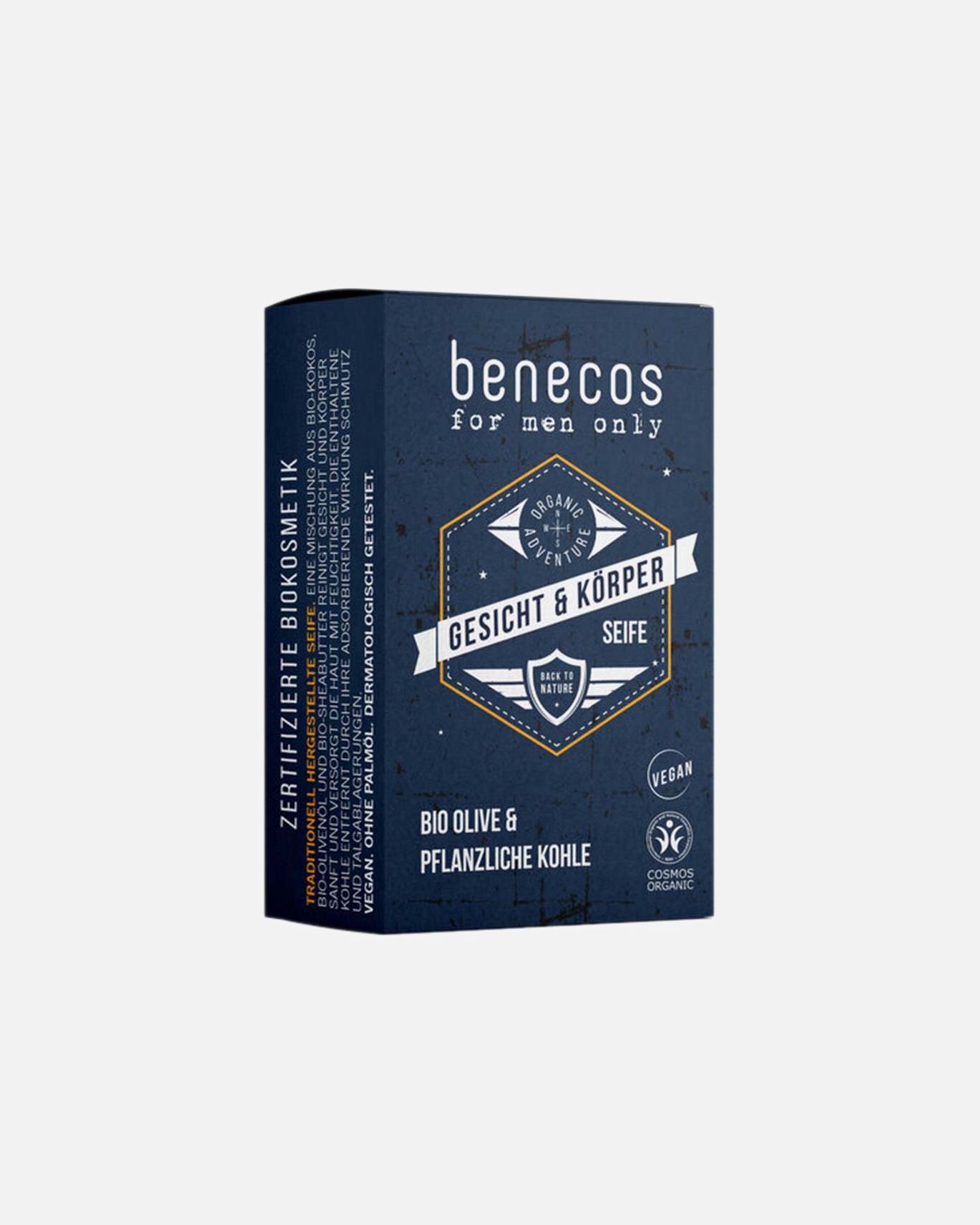 Körperseife für Unisex benecos for men only - Gesicht-und Körperseife 75 g