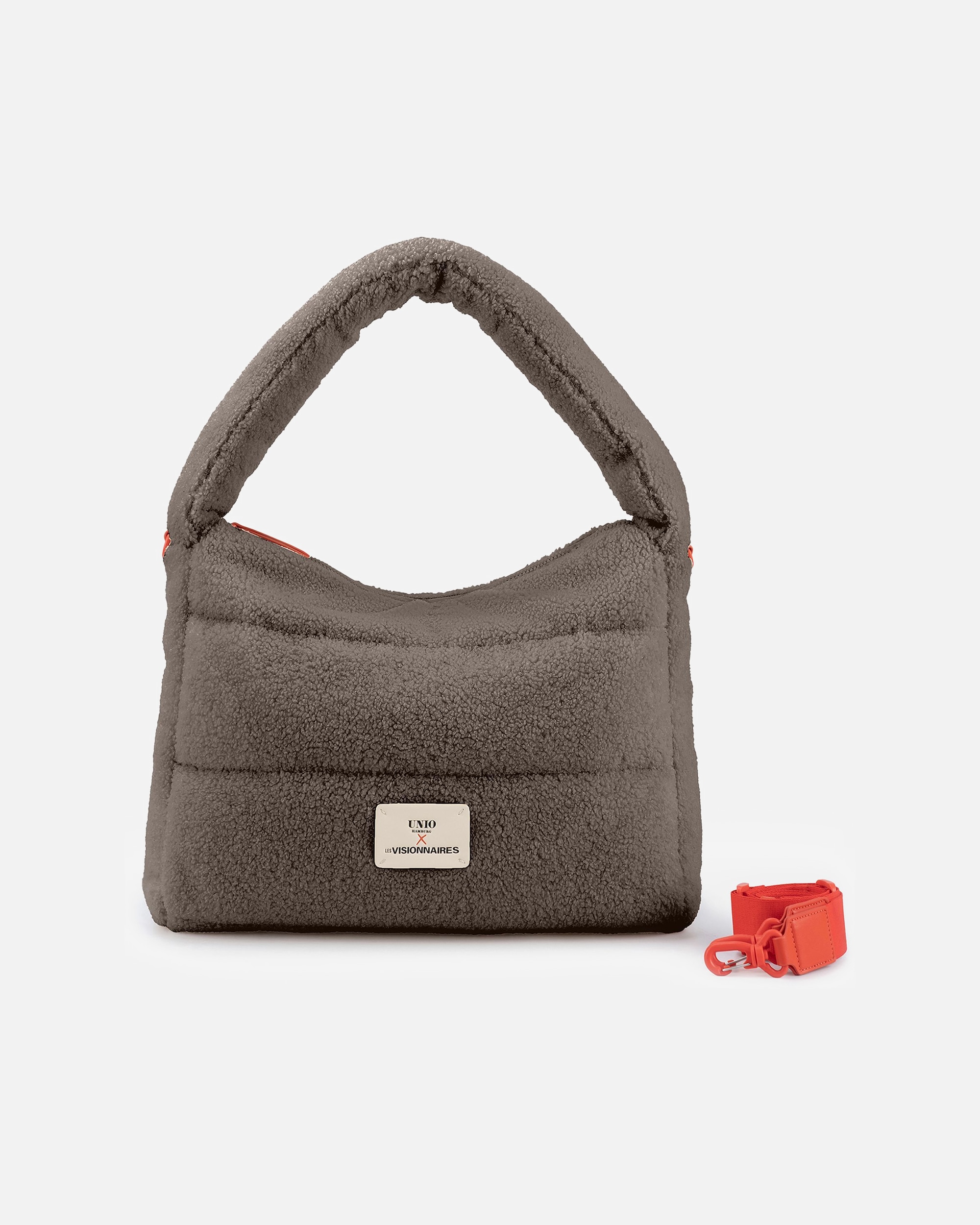 Tasche für Weiblich LES VISIONNAIRES Default Brand Line Unio Hobo Schultertasche taupe