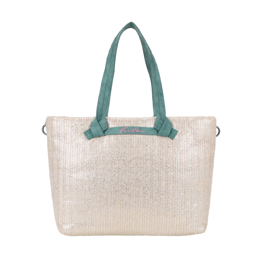 Fritzi aus Preußen Shopper Cloud Big Limited Painted Straw im coolen Look mit metallischem Finish silber Coral Damen