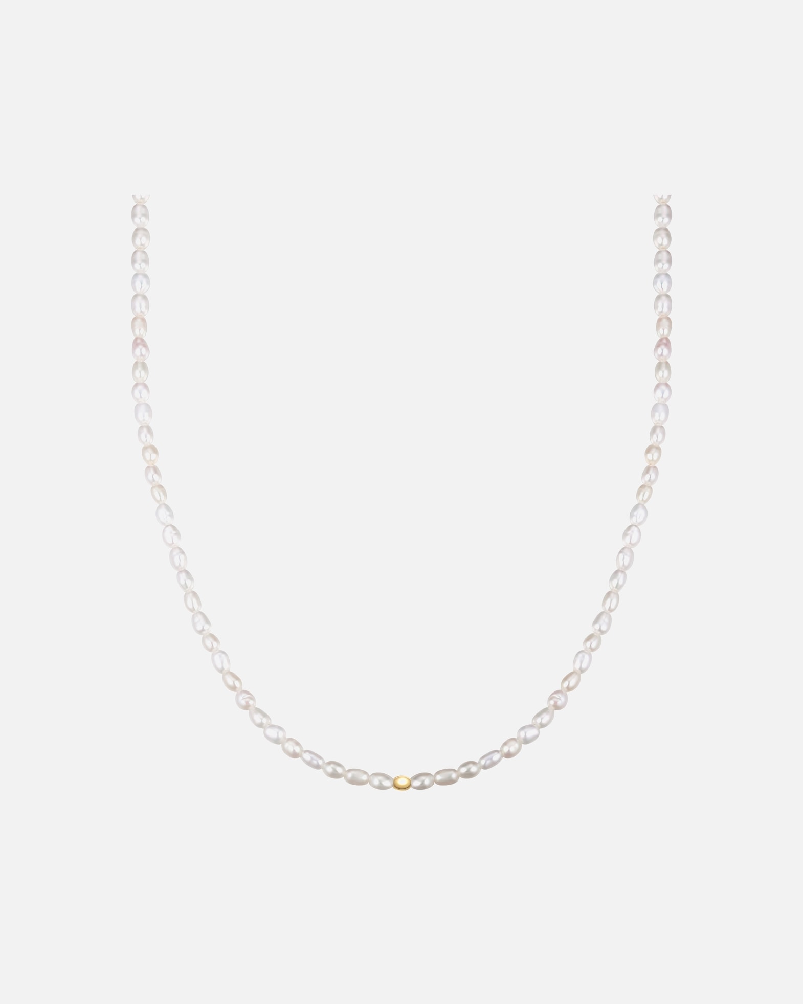 Halskette für Weiblich Glanzstücke München Halskette aus Sterling Silber in gelbgold mit Süßwasser-Zuchtperle 40,0 cm Basiskette + 5,0 cm Verlängerung