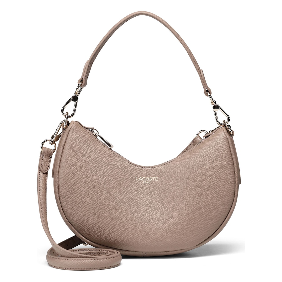 Lacoste Core Essentials Schultertasche taupe Grau Damen