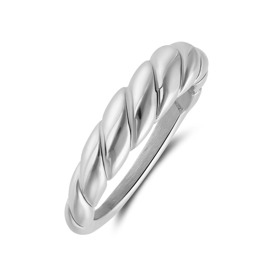 Lucardi Ring Stahl Silber - 60mm Damen