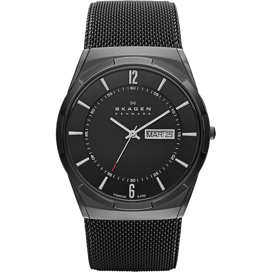 Skagen Herrenuhr schwarz Herren