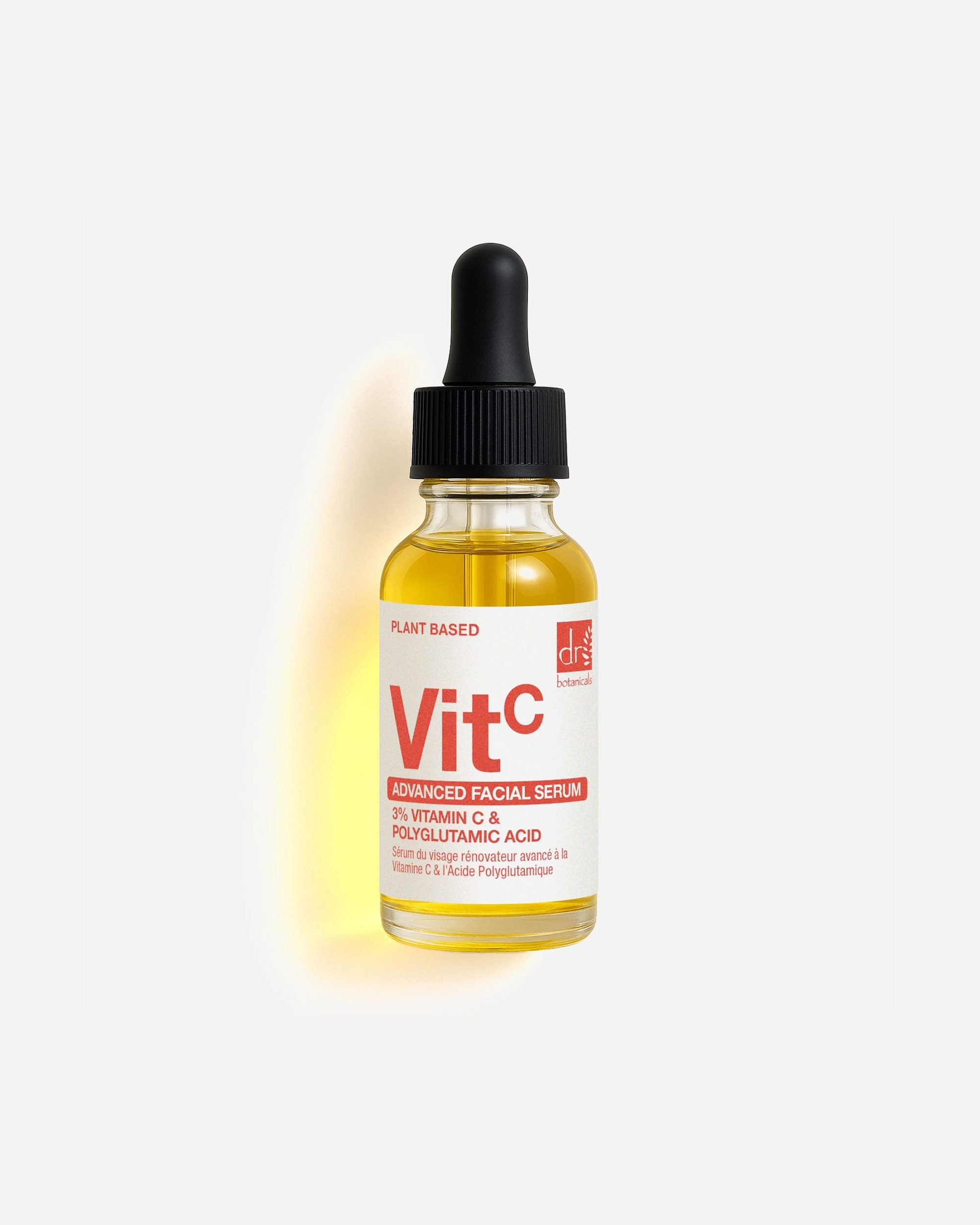 Anti-Aging Serum für Unisex Dr Botanicals Erweitertes Gesichtsserum mit 3% Vitamin C und Polyglutaminsäure 30 ml