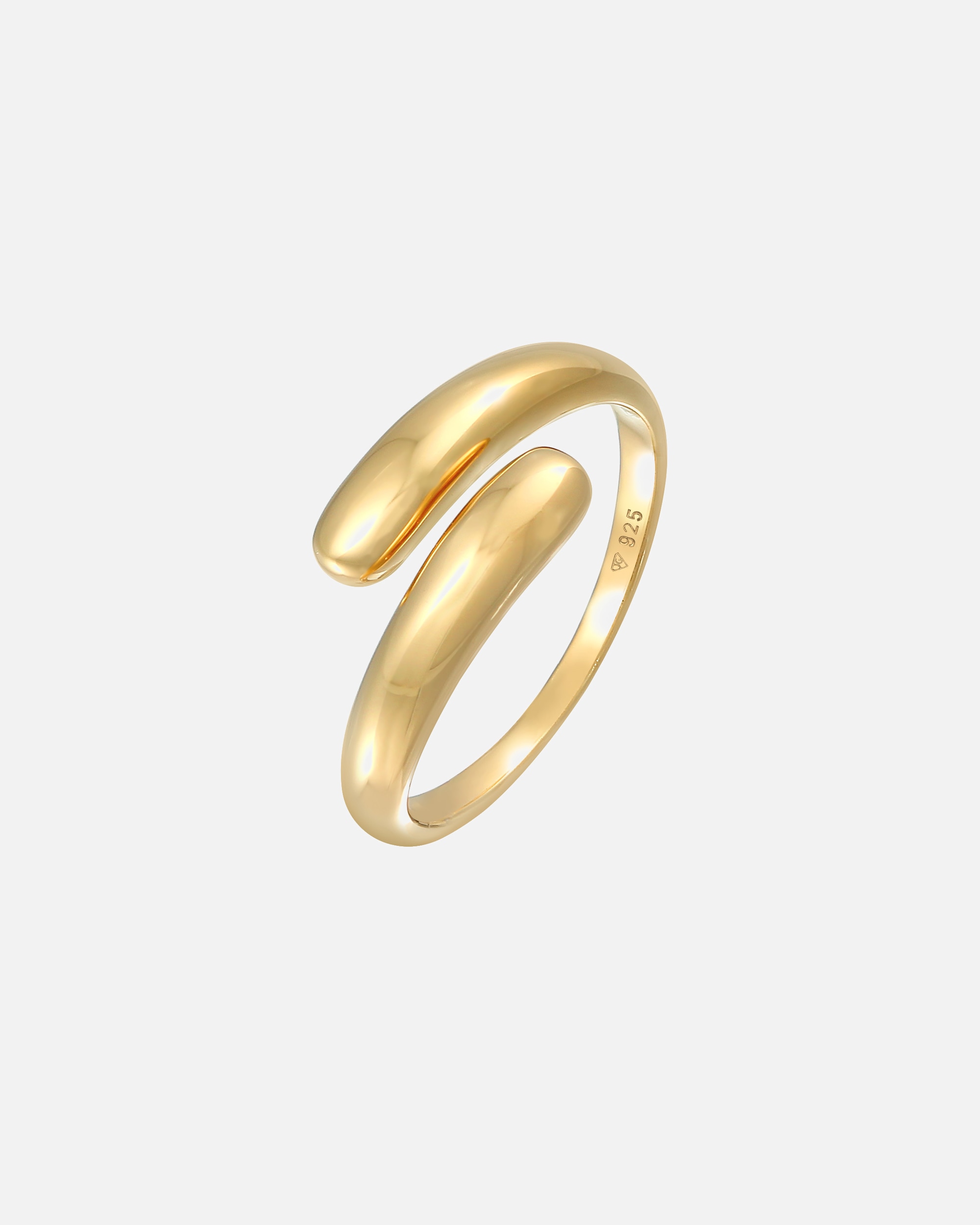 Ring für Weiblich Elli Wickelring Zart Basic 925 Sterling Silber 56