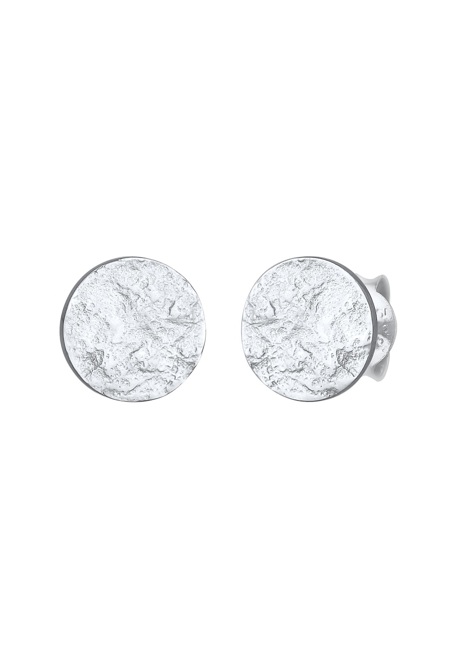 Elli Ohrringe Stecker Plättchen Disc Rund Antique Silber 925 Damen