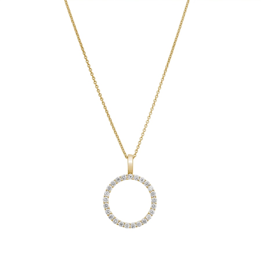 Lyomi Anhänger mit Kette 585/- Gold Diamant Lab Grown weiß 0,68ct. 45,0cm Damen