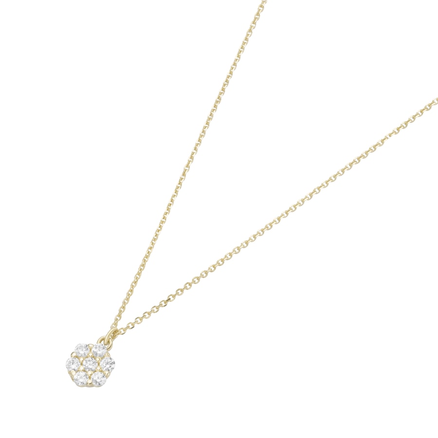 Luigi Merano Kette Blüte mit Zirkonia, Gold 375 45 cm Damen