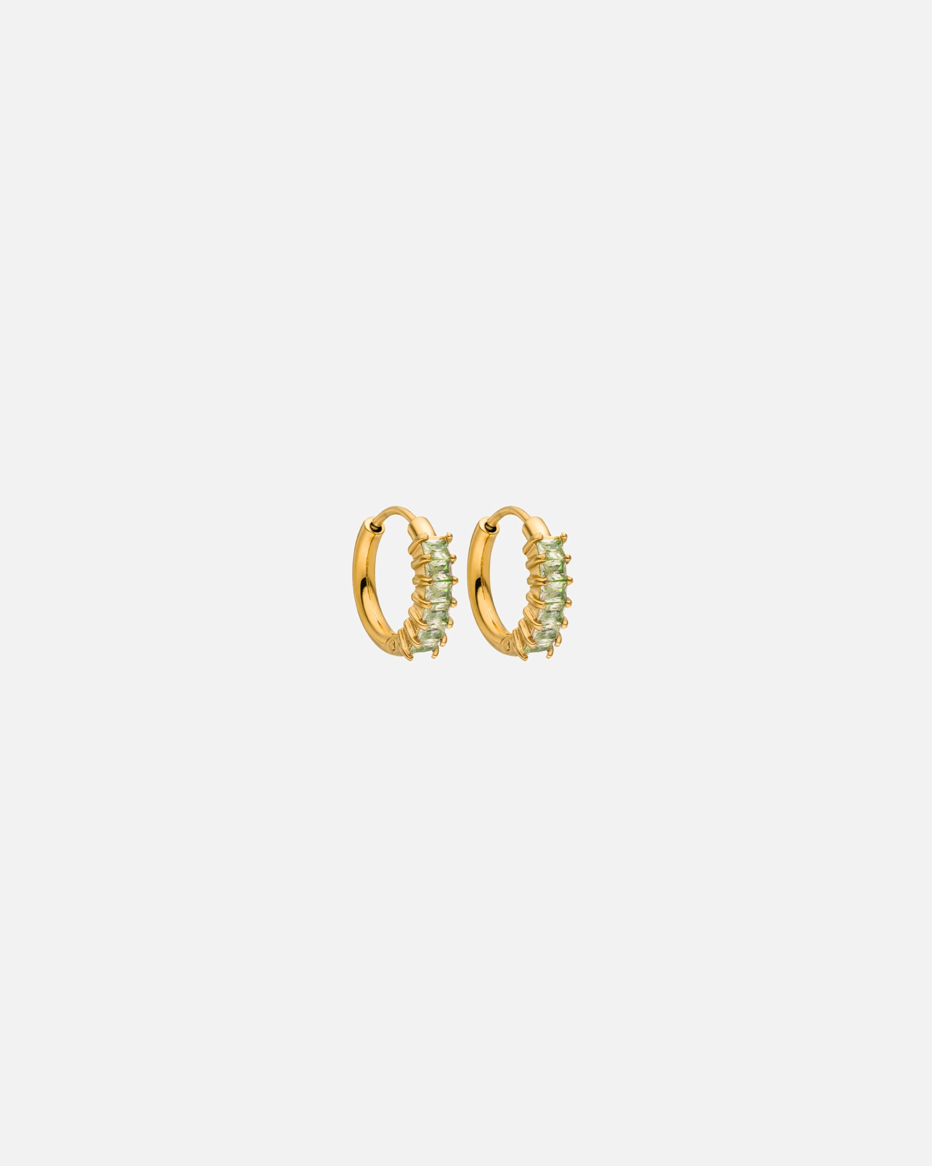 Ohrringe für Unisex Purelei Green Love Ohrringe 100% Edelstahl Gold