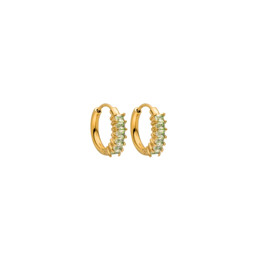 Purelei Green Love Ohrringe 100% Edelstahl Gold Hellbraun