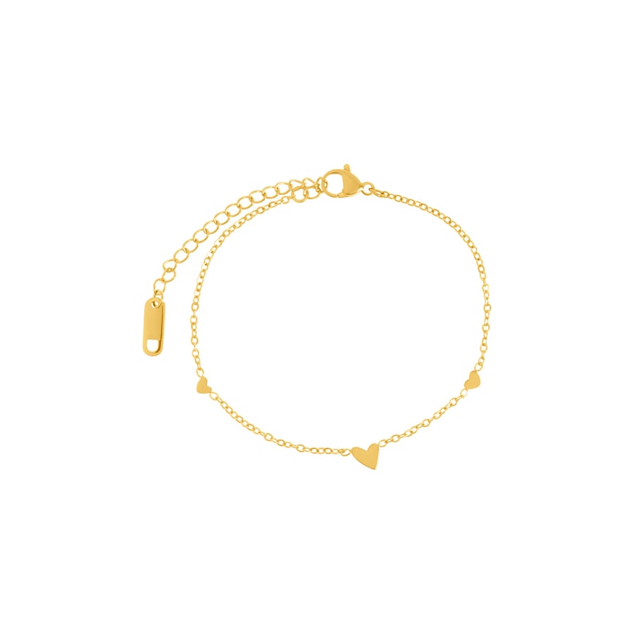 timi of sweden Armband Sarah mit kleinen Herzen 23 cm Damen