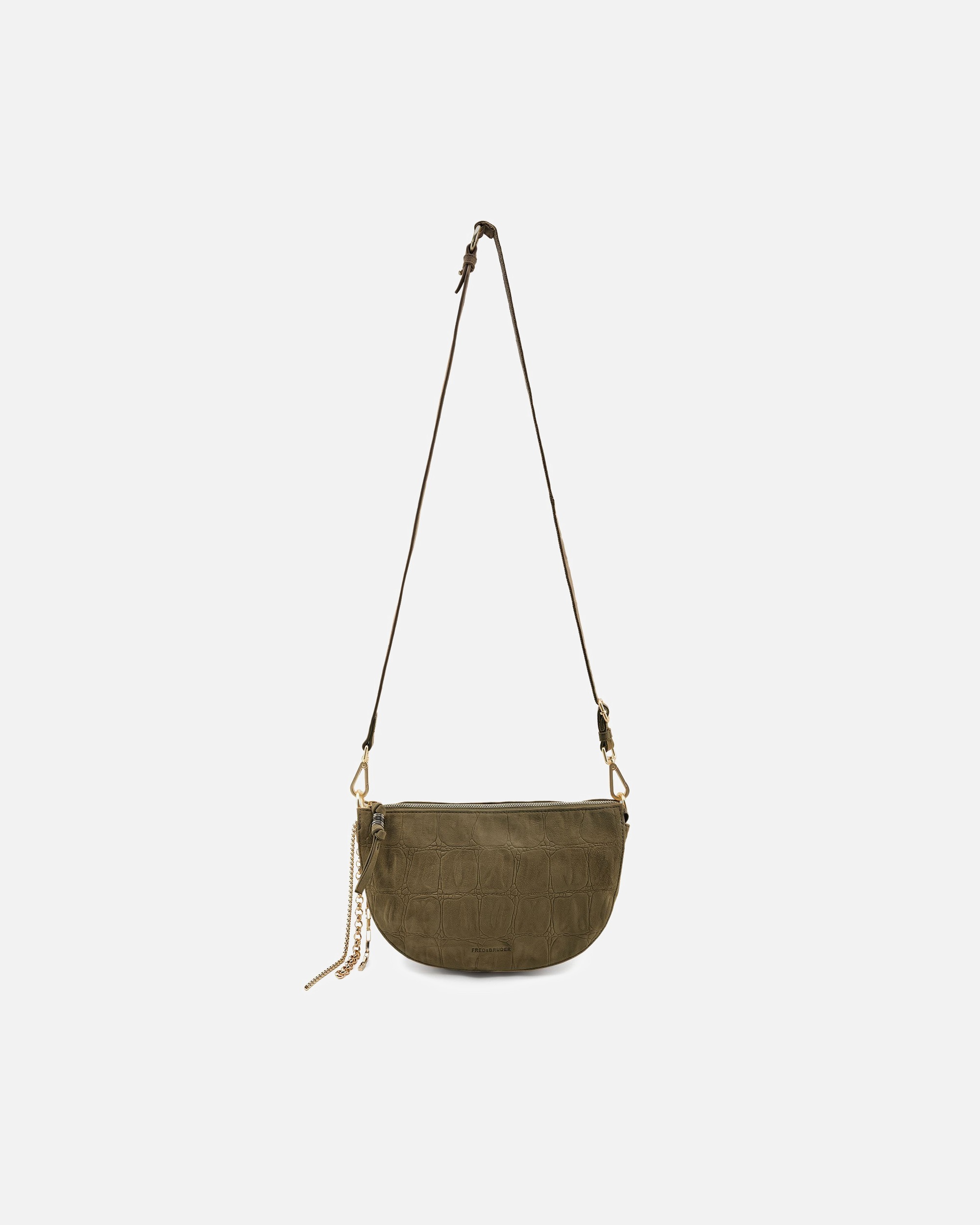 Clutch für Weiblich FREDsBRUDER Velvet Wild Umhängetasche khaki