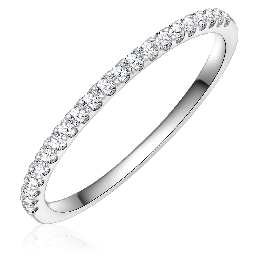 Trilani Ring aus Sterling Silber in silber mit Zirkonia 56 Damen
