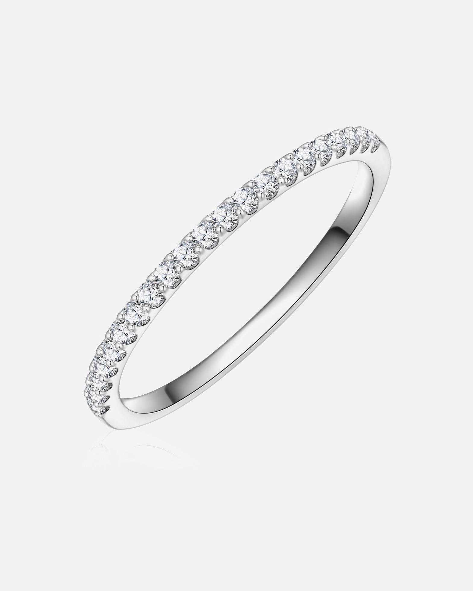 Ring für Weiblich Trilani Ring aus Sterling Silber in silber mit Zirkonia 54